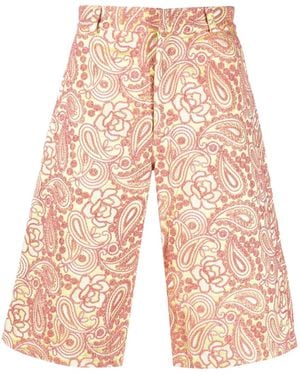 Bluemarble Multi Color All Over Embroidered Shorts