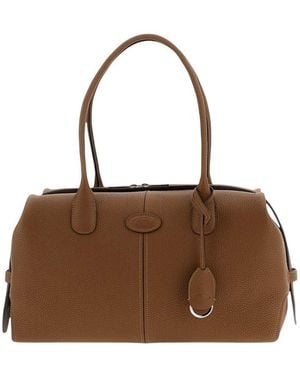 Tod's Dark Di Large Duffle Bag - Brown