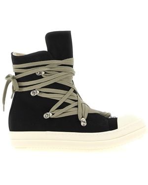 Rick Owens Megalace Sneakers - Black