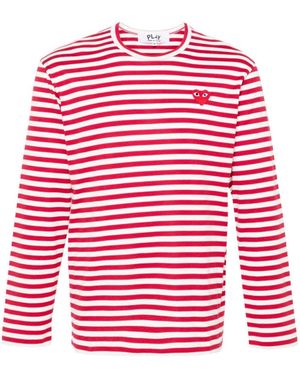 COMME DES GARÇONS PLAY Emblem Heart Cotton T-Shirt - Red