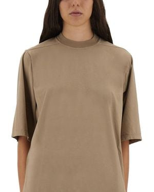 Rick Owens Solid Crew Neck T-Shirt - Brown