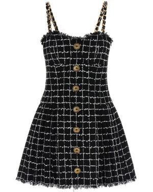 Balmain Tweed Dress - Black