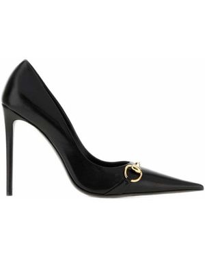 Gucci Horsebit Court Shoes - Black