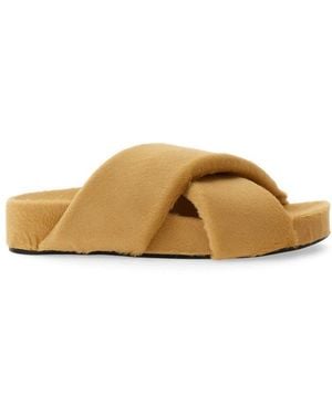 Jil Sander Slip On Sandals - Natural