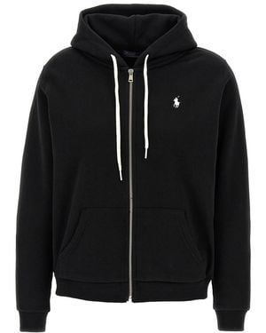 Polo Ralph Lauren Logo Hood Sweatshirt - Black