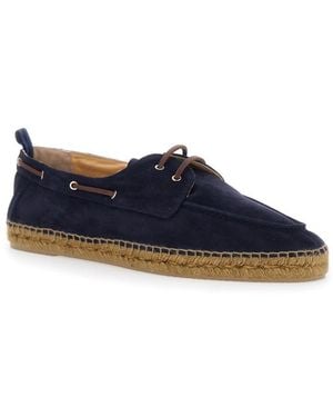 Castañer Suede Espadrilles - Blue