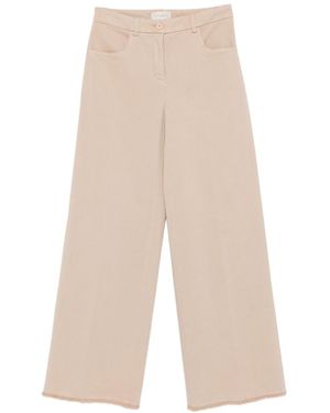 Via Masini 80 Cotton Wide-Leg Pants - White