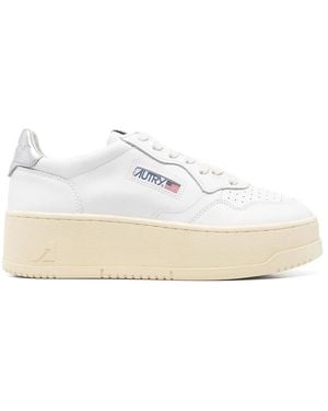 Autry Logo Medalist Sneakers - White