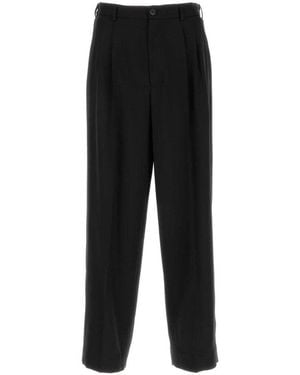 Magliano Wool Wide-Leg Pant - Black