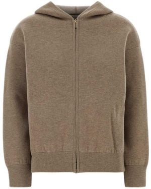 Max Mara Zip-Up Hoodie - Brown