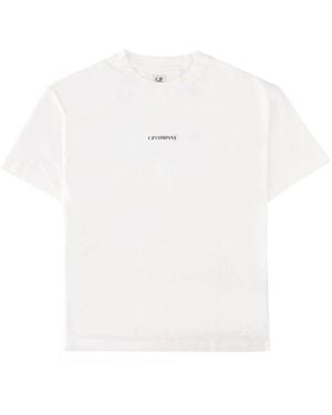 C.P. Company Logo Crew Neck T-Shirt - White