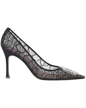 AMINA MUADDI Lace Camelia Court Shoes - White