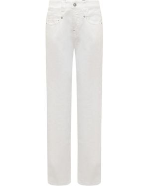 The Seafarer Straight High Rise Jeans - White