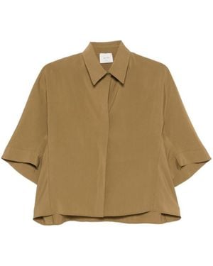 Alysi Loose Solid Shirt - Natural