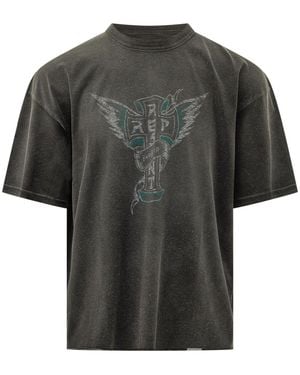 Represent Logo T-Shirts - Black