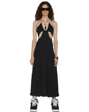 DSquared² Halter Neck Maxi Dress - Black