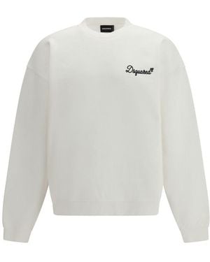 DSquared² Crew Neck Sweatshirt - White