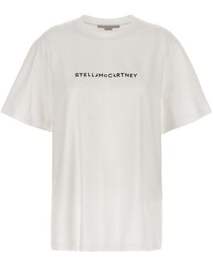 Stella McCartney Crew Neck Logo T-Shirt - White