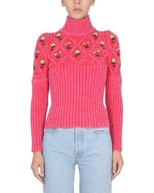Cormio Embroidered Turtle Neck Sweater