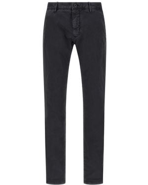 Incotex Slim Flat Front Pants - Blue