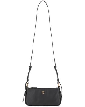 Pinko Half Moon Crossbody Bag - White