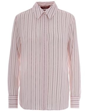Max Mara Regular Stripes Shirt - Pink