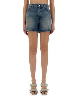 AMISH Distressed Shorts - Blue