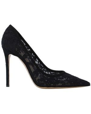 Gianvito Rossi Lace Claudia Pumps - Black