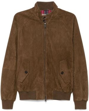 Baracuta G9 Suede Bomber - Brown
