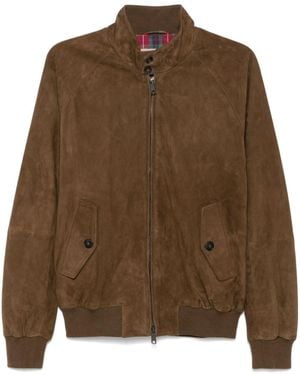 Baracuta G9 Suede Bomber - Brown