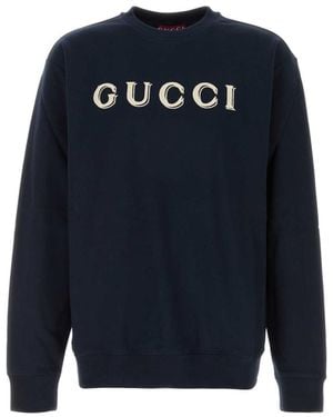Gucci Midnight Logo Sweatshirt - Blue