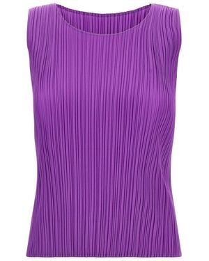 Pleats Please Issey Miyake 'Monthly Colors: August' Top - Purple