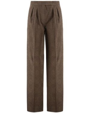 Max Mara Relaxed Pleated Pants - Brown