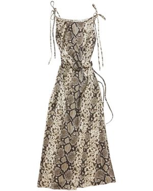 Acne Studios Satin Dress - Natural