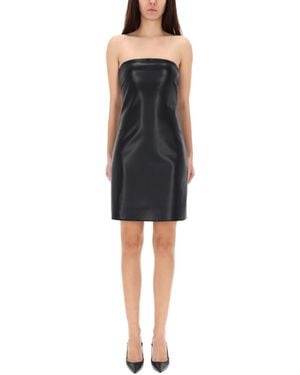 Courreges Solid Strapless Mini Dress - Black