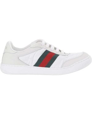 Gucci Screener Sneakers - White
