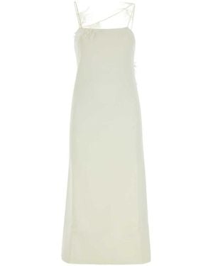 スカート JIL SANDER Ivory Viscose Blend Skirt Jil Sander Ivory Viscose Blend Skirt in White | Lyst