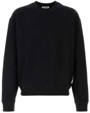 Jil Sander Crew Neck Sweatshirt - Black