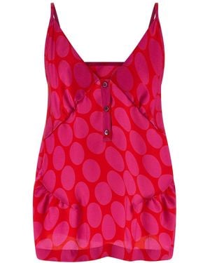 Dries Van Noten 'caliya' Top - Red