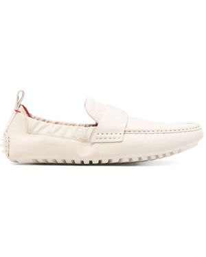 Ferrari Leather Loafers - Natural