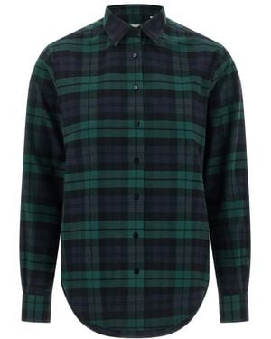 Xacus Regular Plaid Shirt - Blue