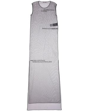 Ann Demeulemeester Till The End Tulle Dress - Gray