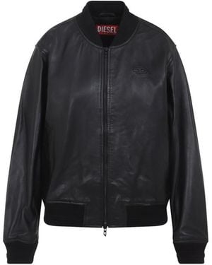 DIESEL Solid Band Collar Jacket - Black