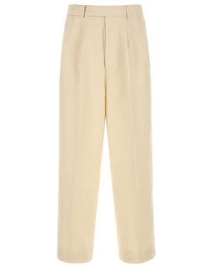 Bode Relaxed Pleated Pants - Natural