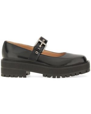 Gianvito Rossi Leather Loafers - Black