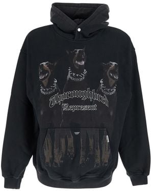 Represent Graphic Relaxed Hoodie - Blue
