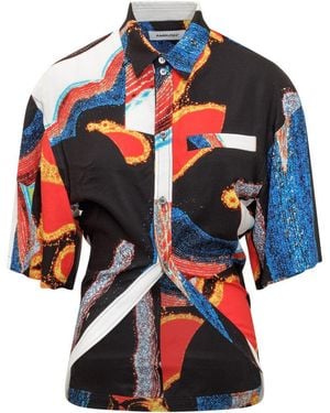 Ambush Stylish Stampaint Shirt - Blue