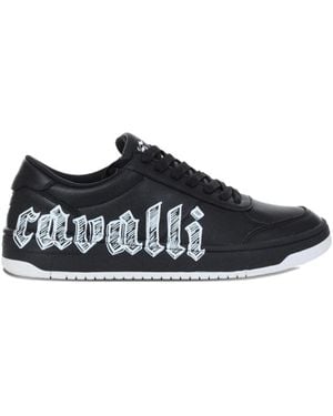Just Cavalli Side-Logo Sneaker - Black
