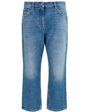 Valentino Straight High Rise Jeans - Blue