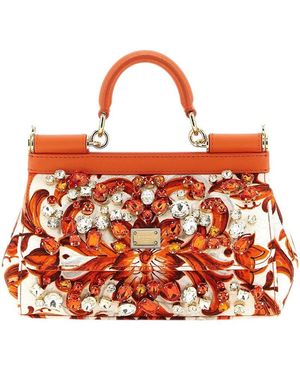 Dolce & Gabbana Sicily Mini Satchel - Red